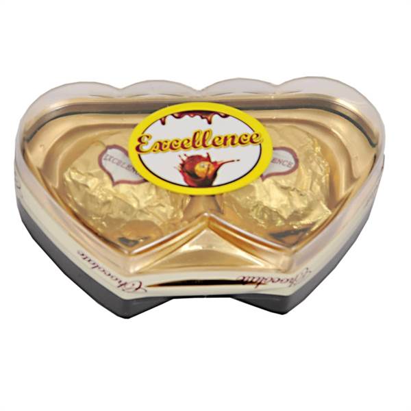 Excellence Twin Heart 2 Pcs Chocolate Box
